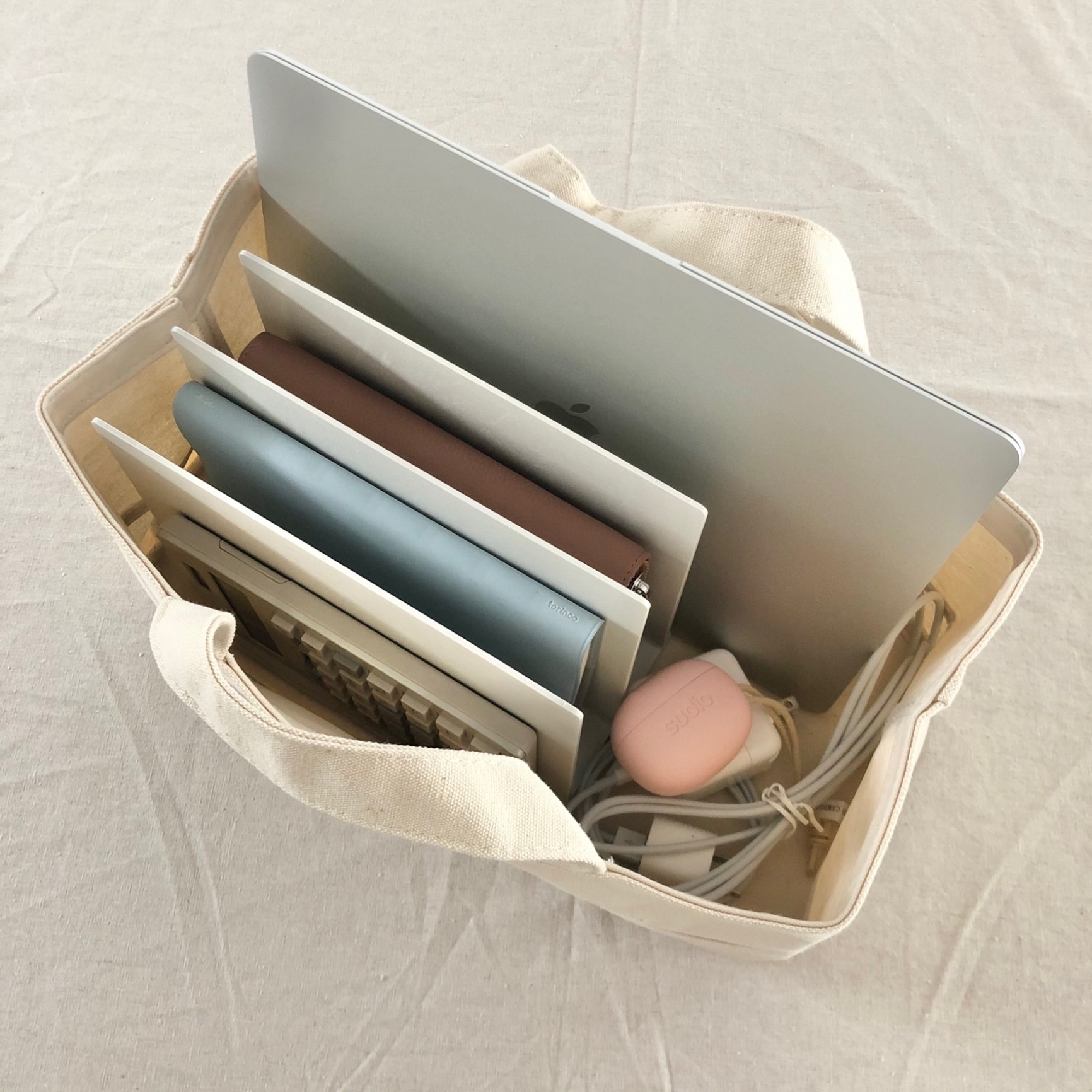 専用♡無印良品　持ち手付き帆布長方形バスケット　大　4個セット Amazon.co.jp: 無印良品 持ち手付帆布長方形バスケット・スリム・中 約