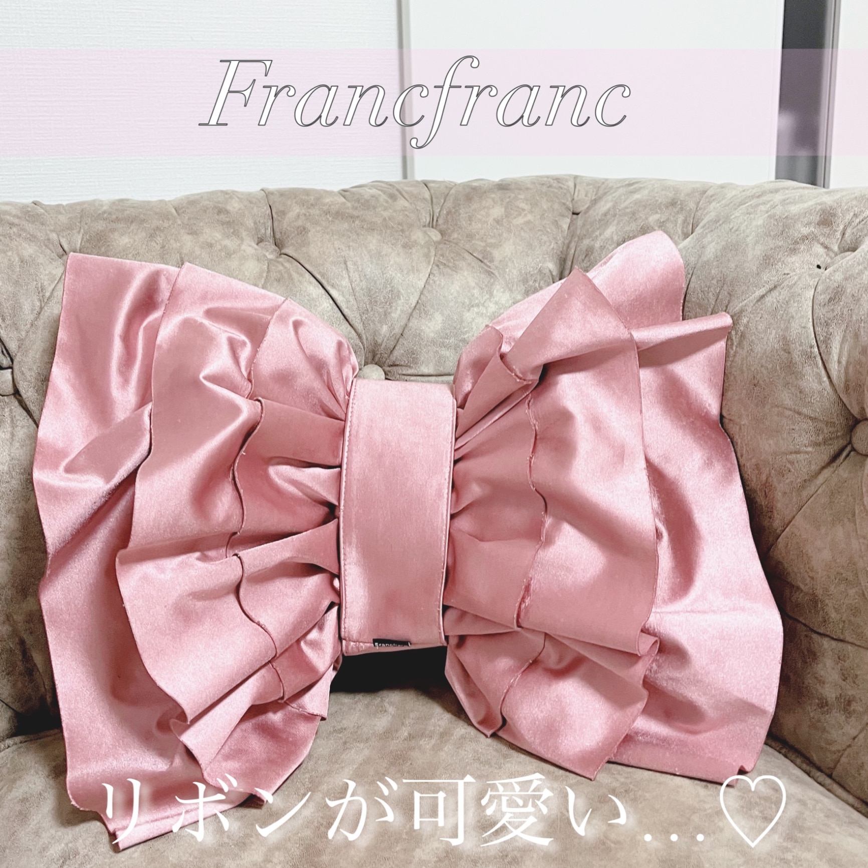 Francfranc リリーユ クッション 350×450 フランフラン インテリア