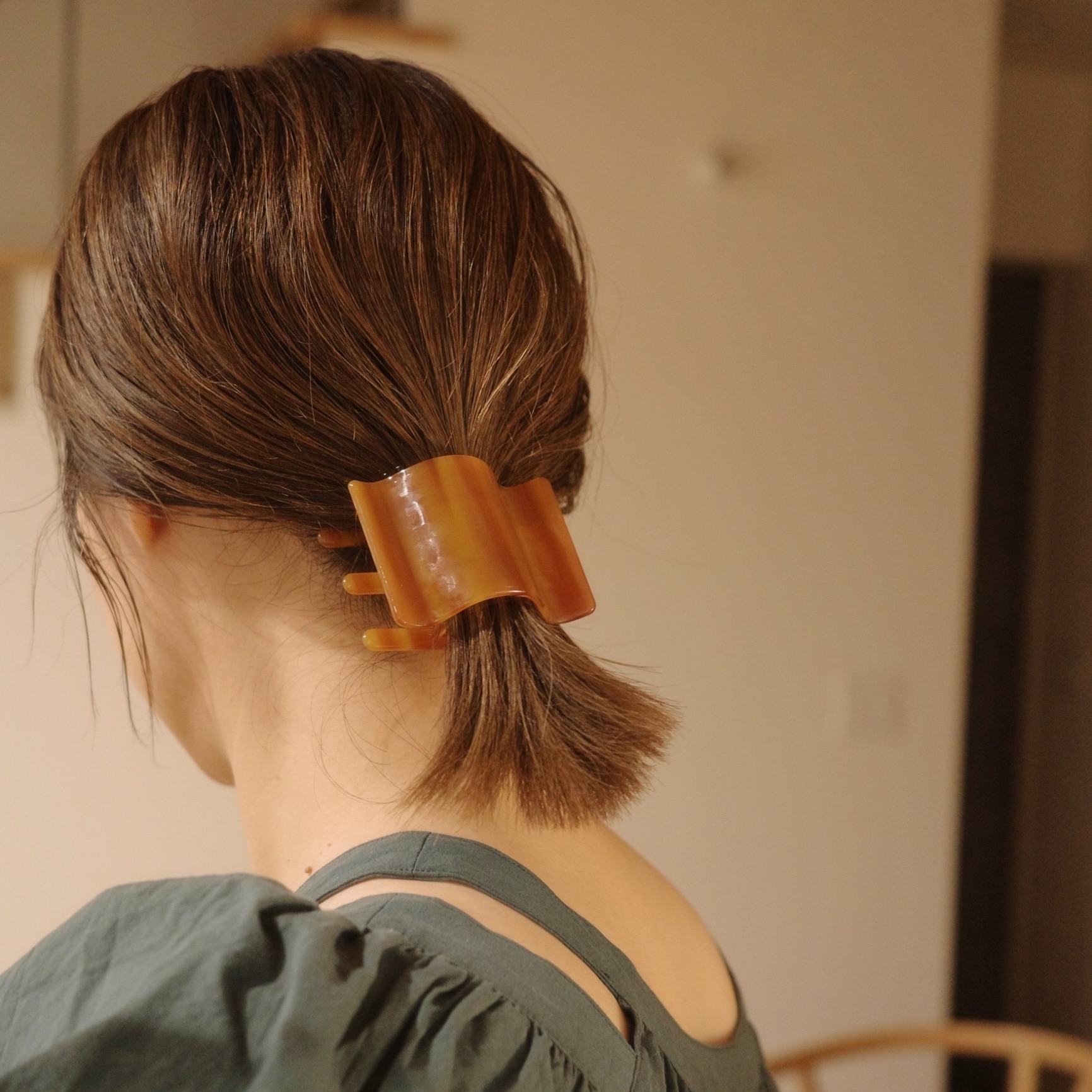 GOLDY ワイド ウェーブ アセチ ヘアー クリップ ゴールディ ヘア