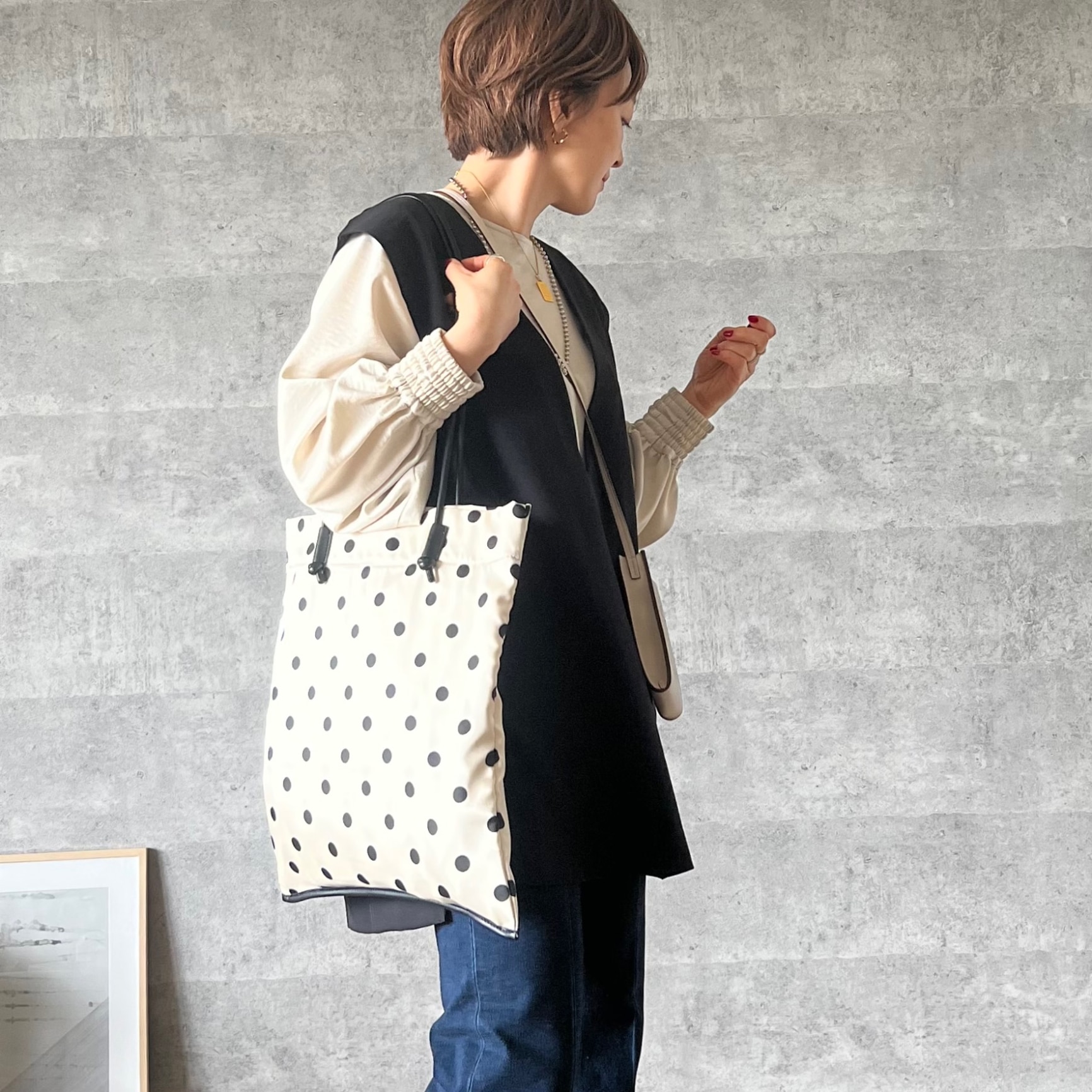 SALE／30%OFF】SLOBE IENA SLOBE IENA ドットエコトートバッグ