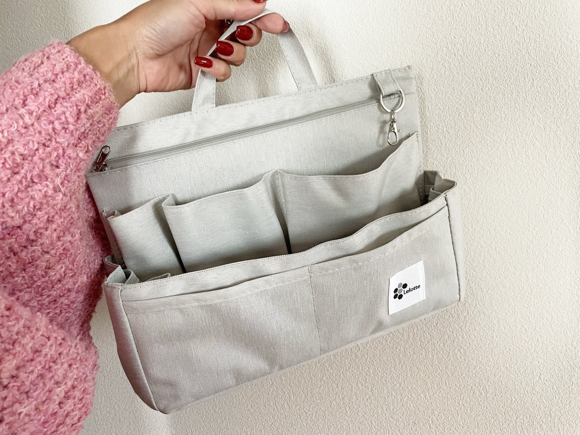 撥水 バッグインバッグ 大きめ バックインバック インナーバッグ 横型