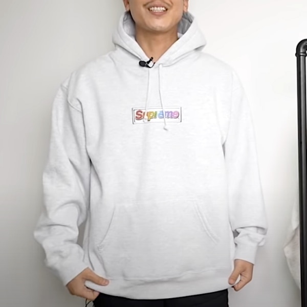 Supreme / シュプリーム Bling Box Logo Hooded Sweatshirt Gray
