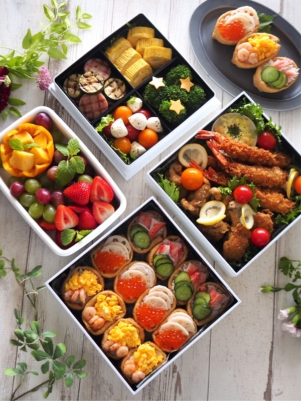 美品】DEAN & DELUCA お重3段 （大） 新品未使用品】DEAN&DELUCA三 