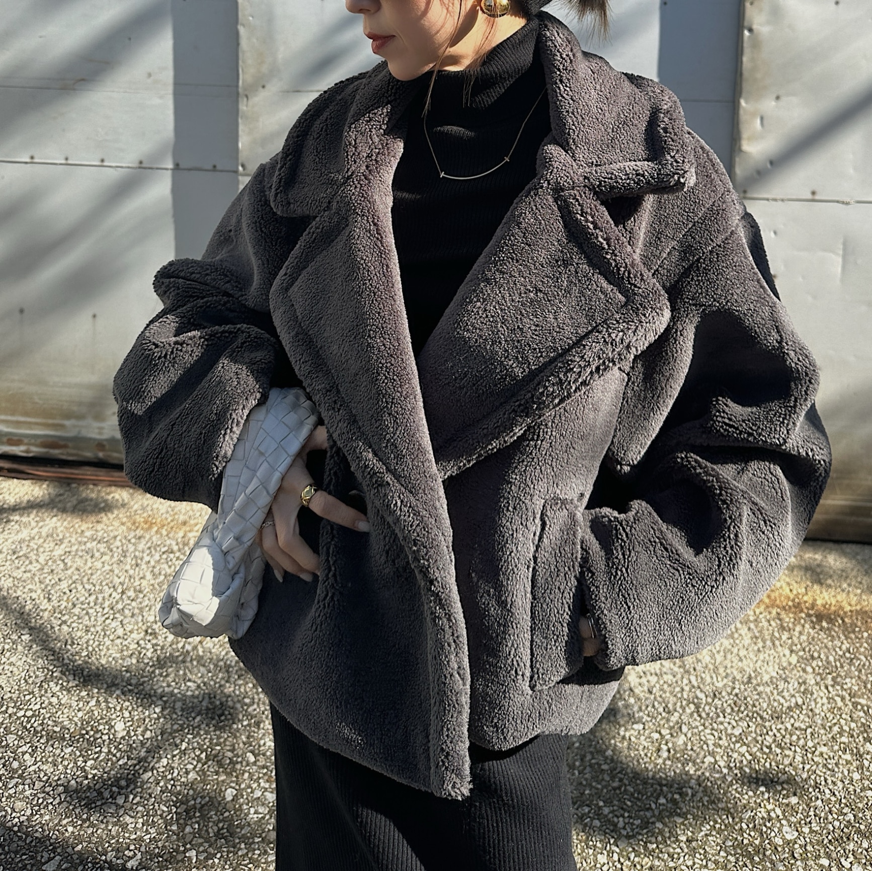 SALE】テディベアショートコート アウター Pコート ピーコート