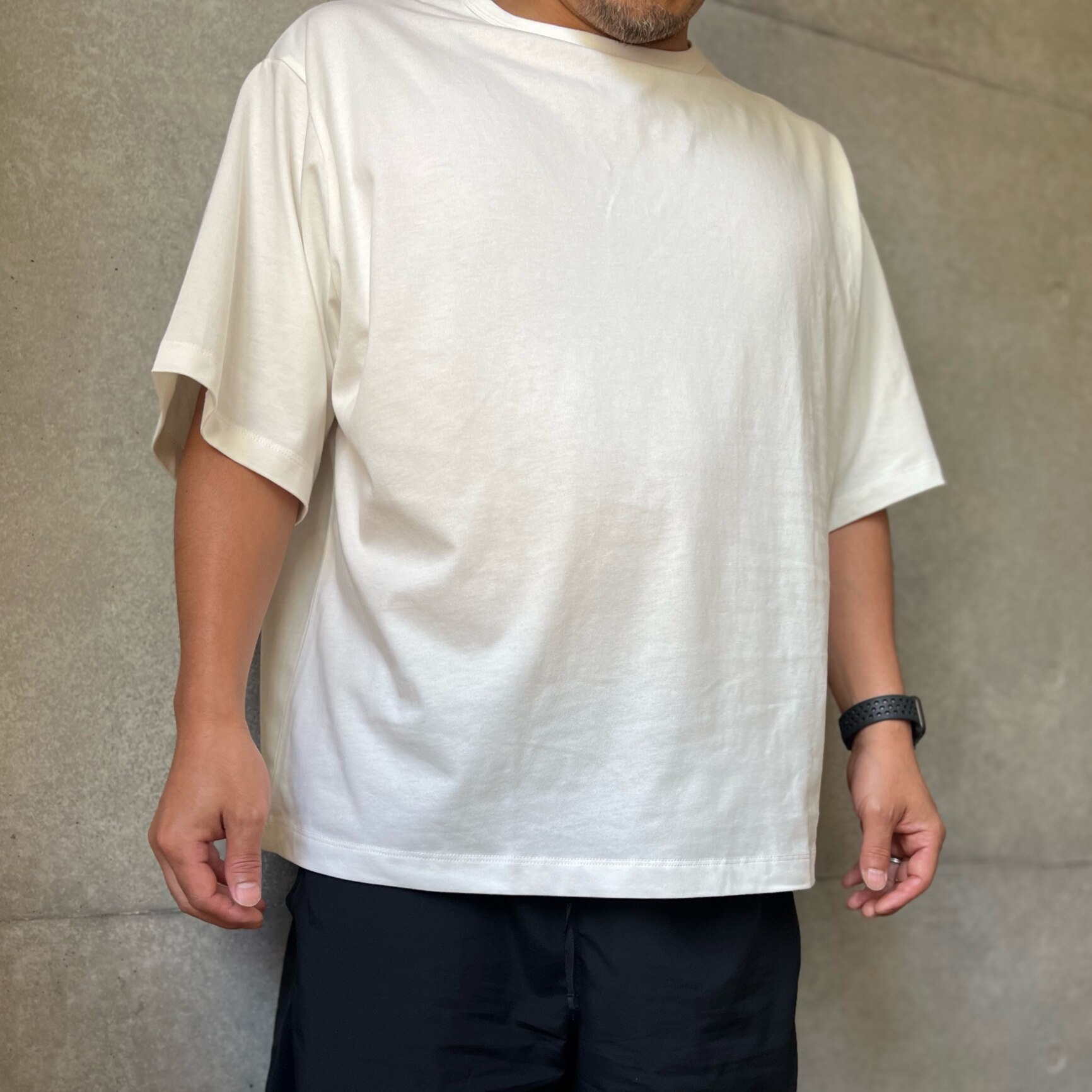 [for/c and]ユニセックス 撥水 ボックス Tシャツ レディース メンズ トップス カットソー 半袖 五分袖 クルーネック リサイクルポリエステル エコ 春 夏 1/2/3/4サイズ 洗濯可 for/c フォーシー 楽天room【メール便可】 - メイン画像 2