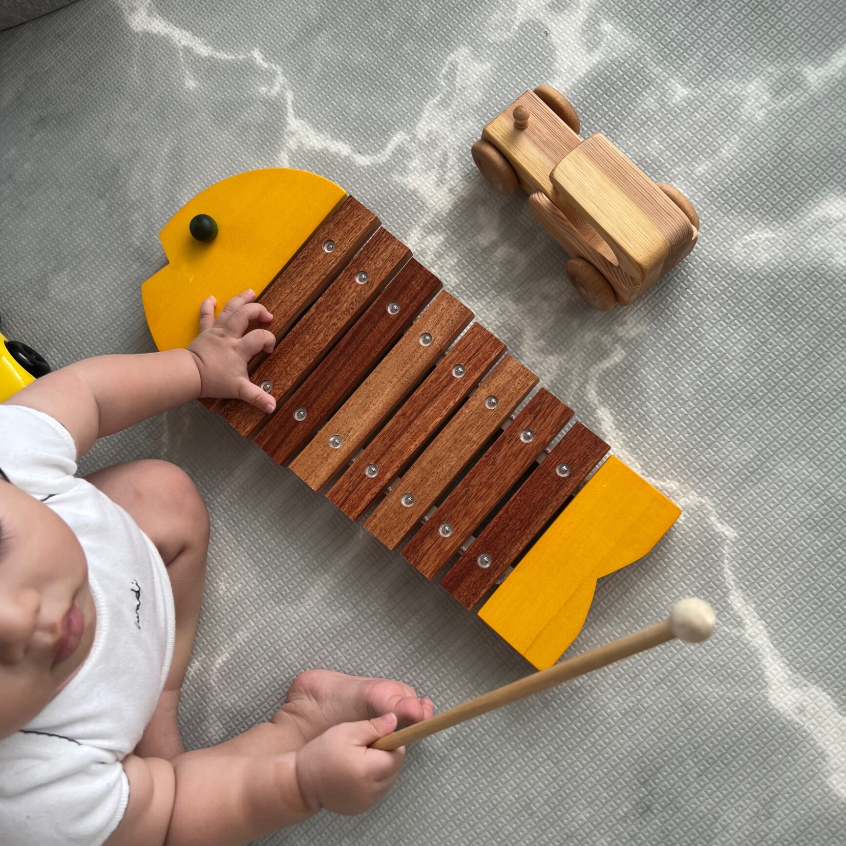 【新品】BorneLund おさかなシロフォン　木琴　黄色　ボーネルンド 楽天市場】［ Xylophone：シロフォン ］BorneLund：ボーネルンド