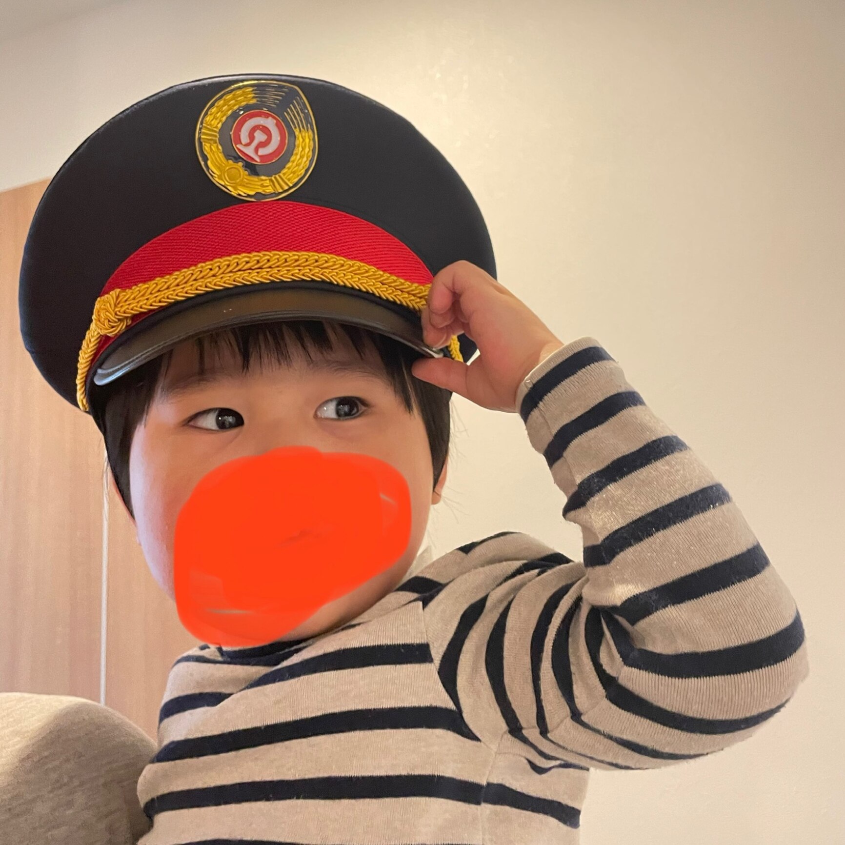 国有鉄道の帽子です。駅長さんの。 鉄道の帽子です。駅長さんの。