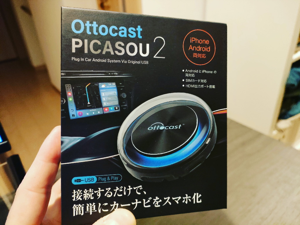 Ottocast オットキャスト PCS40 PICASOU2 ピカソウ2 CarPlay AI Box 4G