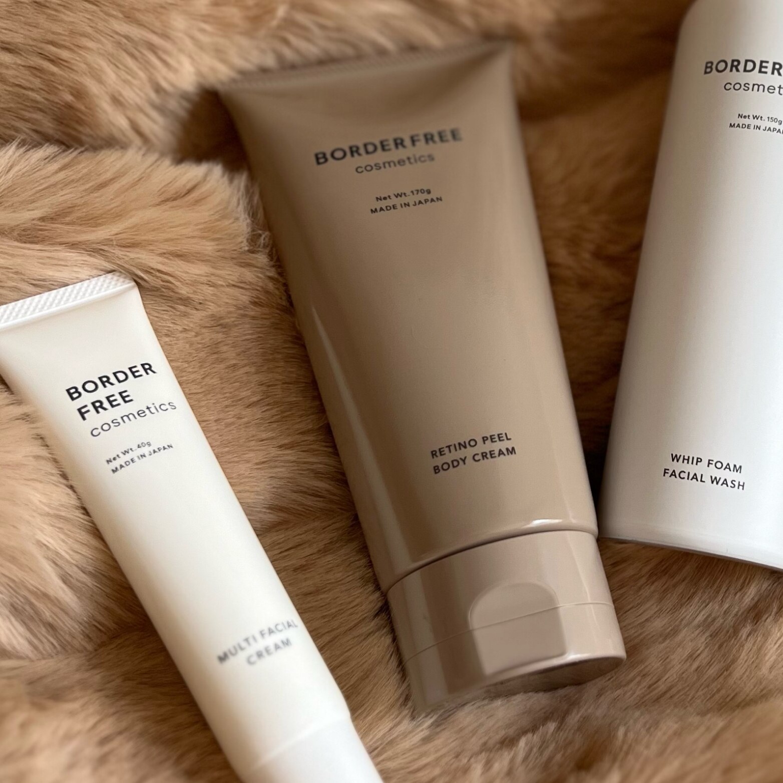 （公式）レチノール高配合フェイスクリーム＋ボディクリーム お1人様3セットまで 【BORDER FREE cosmetics】ビタミンA エイジングケア 敏感肌パッチテスト済み 日本国内製造 ペプチド 角質 くすみ