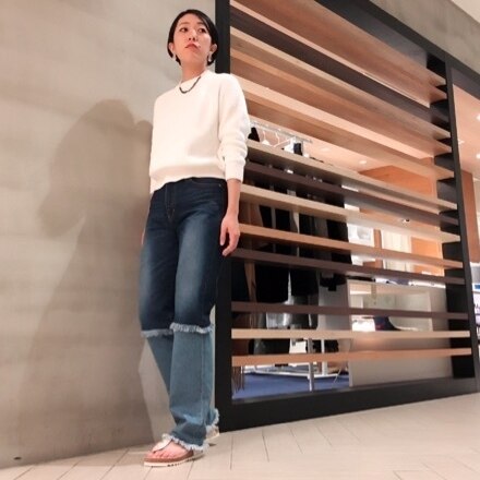 HACHE アッシュ フリンジトップス デニム ロンハーマン 