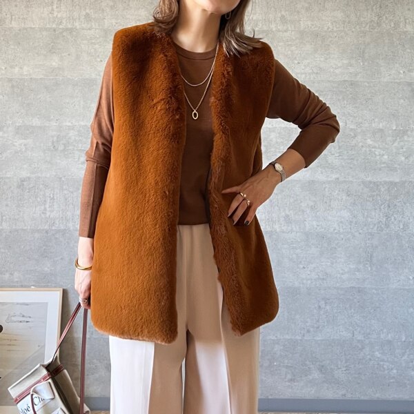 SALE／50%OFF】フェイクファージレ BABYLONE バビロン ジャケット 