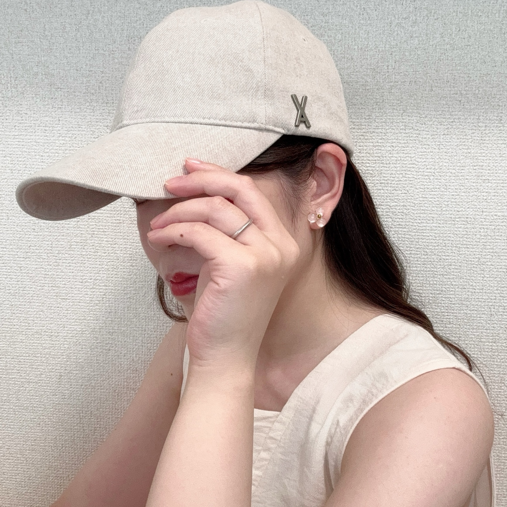 ☆韓国の人気☆【empty room】☆ribbon ca.p☆キャップ☆ 23SMSIT02]THE SHINZONE(ザ シンゾーン)GALLERY CAP(ギャラリー