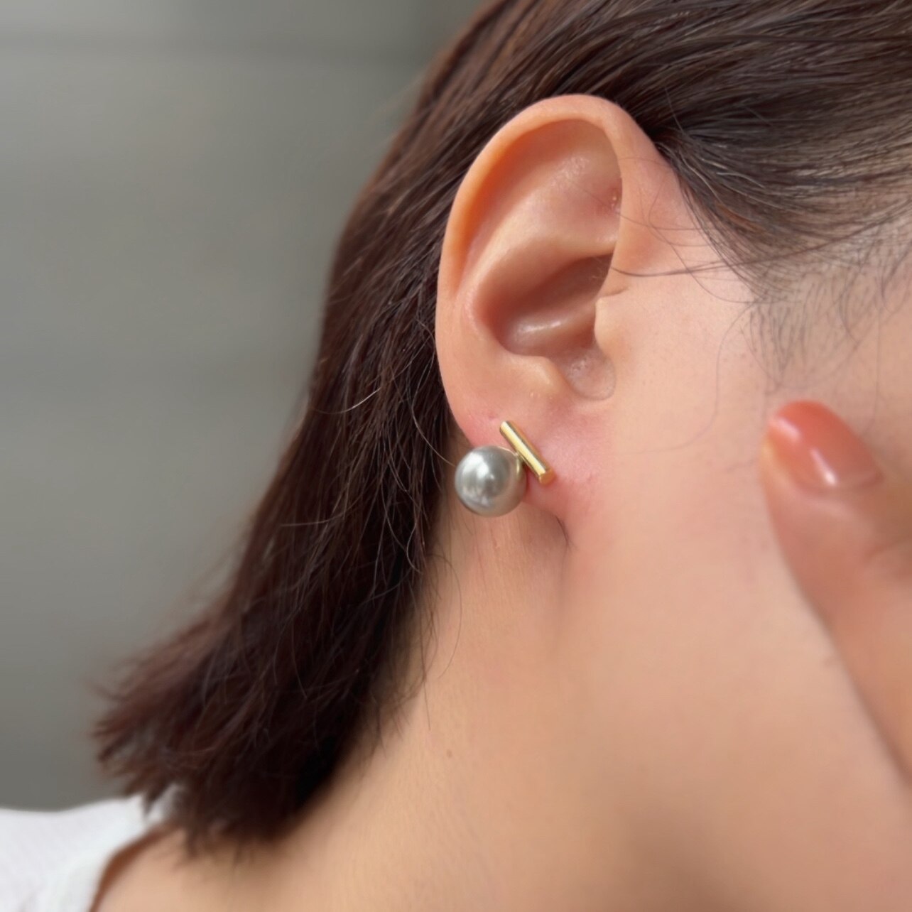【10%OFFクーポン配布中】P193 ピアス サージカルステンレス パール 金属アレルギー対応 セレモニー オケージョン グレー ホワイト 上品 高級感 結婚式 卒業式 入学式 入卒式 入園式 卒園式 おしゃれ 人気 ジュエリー 高レビュー - メイン画像 3