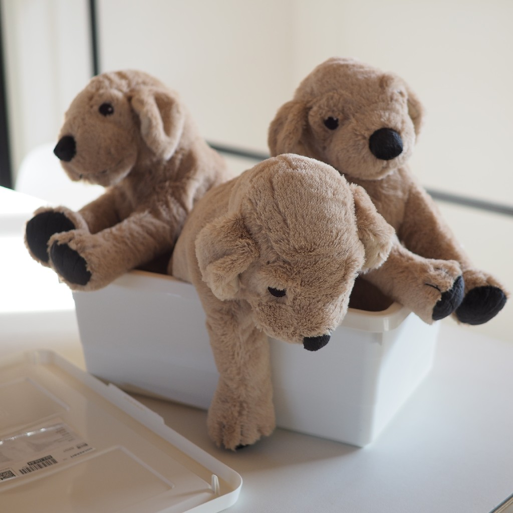 IKEA イケア ソフトトイ ぬいぐるみ ゴールデンレトリバー 犬 イエロー