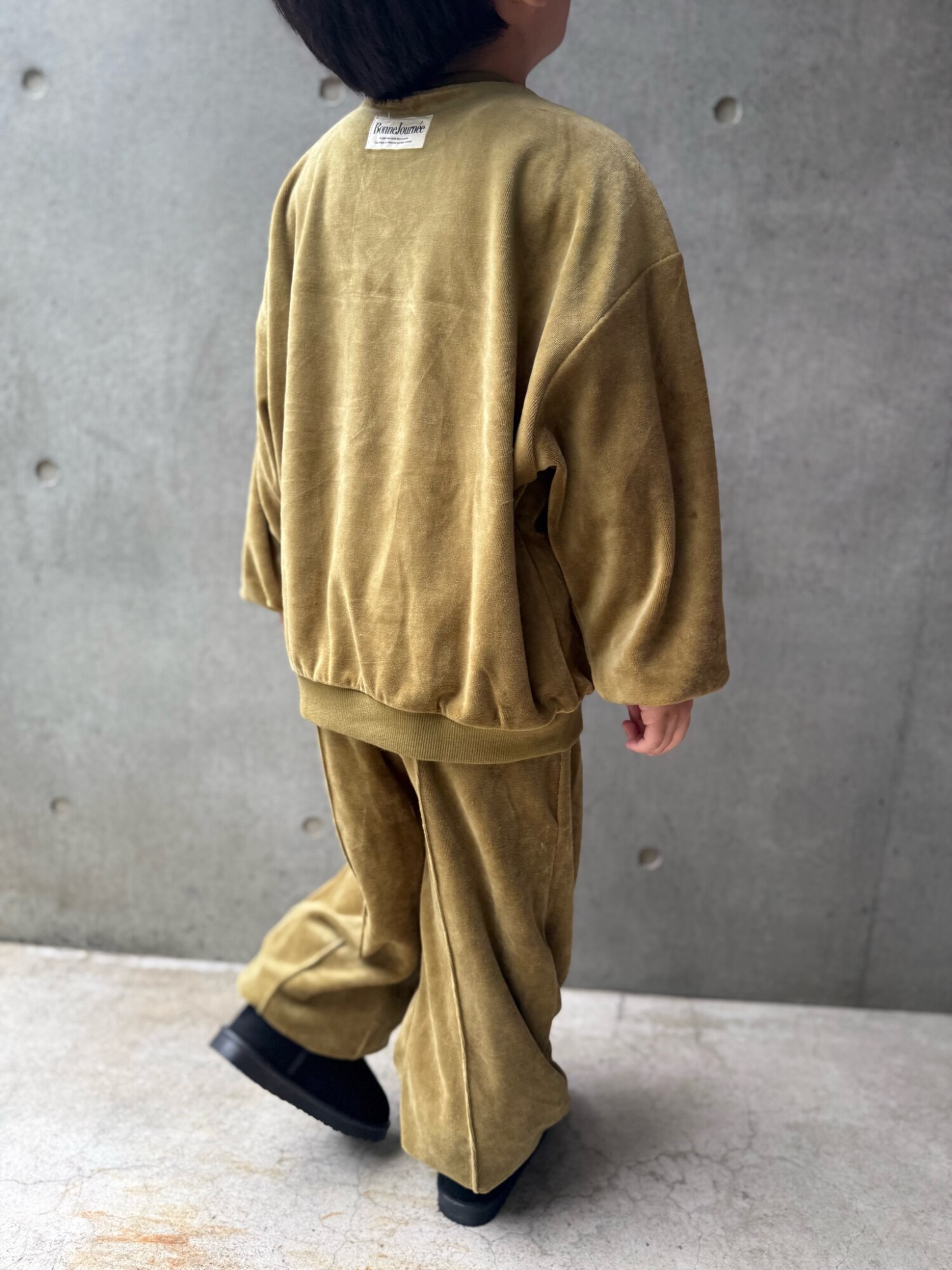 【アライさん楽天ROOMコラボ】 特別な日をもっと素敵に マシュマロベロアセットアップ キッズ 子供 子供服 キッズ服 男の子 女の子 長袖 トップス スウェット トレーナー ズボン パンツ 上下セット 26AW - メイン画像 1