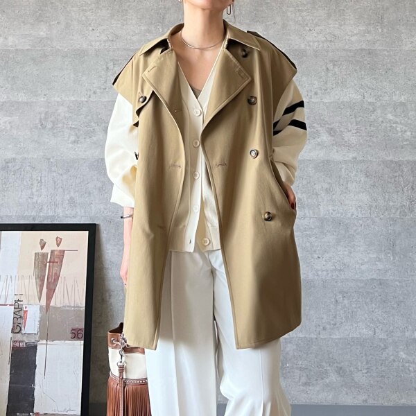 SALE／10%OFF】BABYLONE ギャバトレンチジレ バビロン ジャケット 