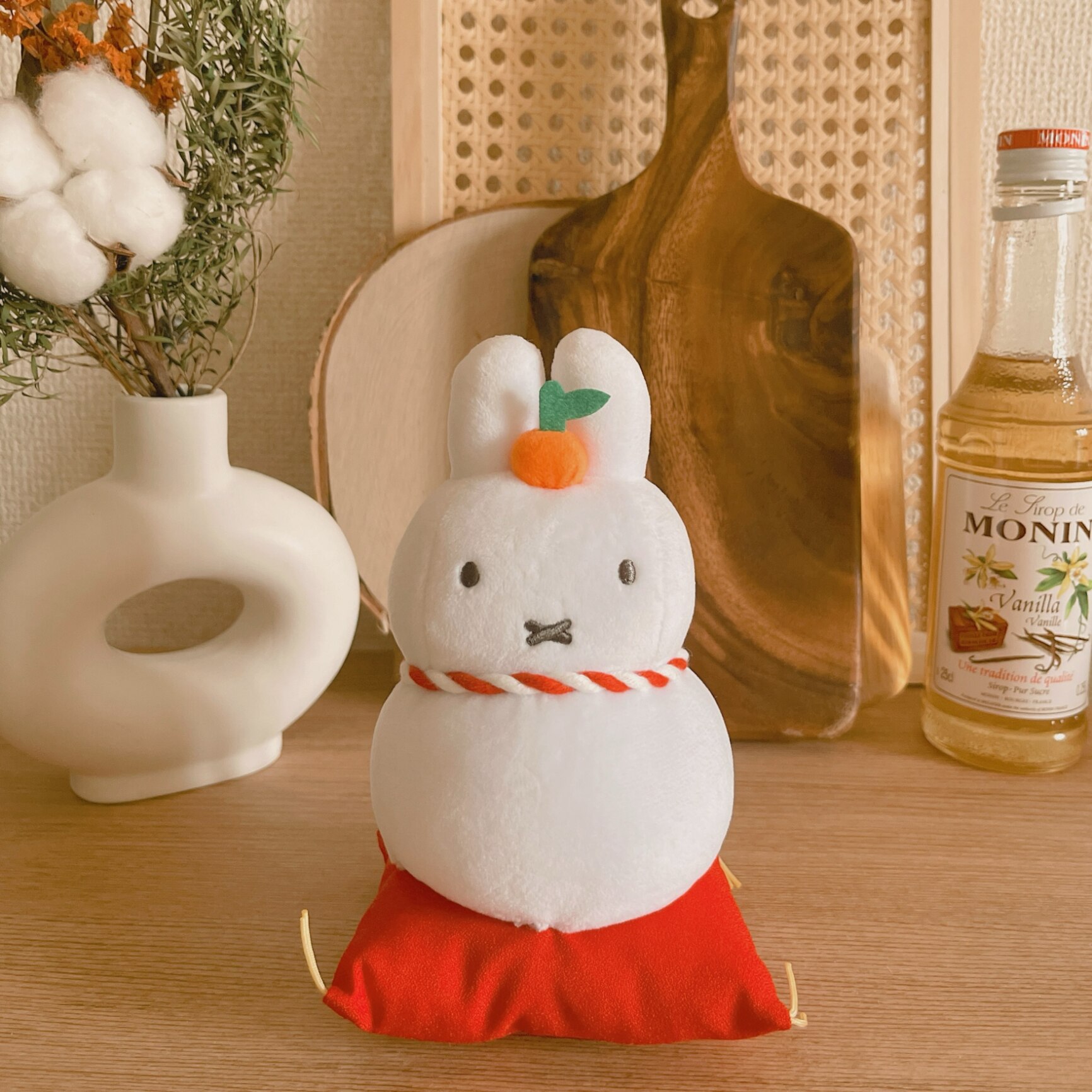 再販決定！キャラクター ミッフィー マスコット 鏡餅