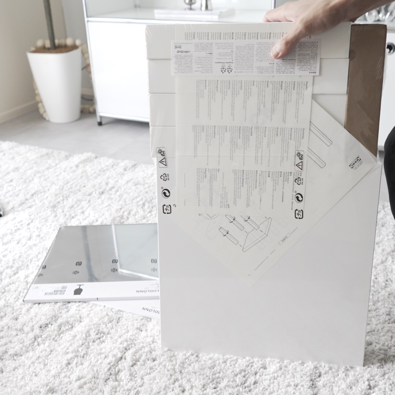 IKEA - イケア -】LACK -ラック- サイドテーブル ホワイト 35x35 cm