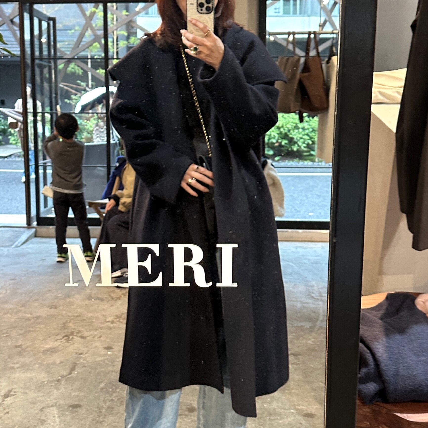 新品⭐︎meri ミーリー　ハーフハンドメイド ロングコート 楽天市場】ハーフハンドメイド ロングコート ※12月8日20時グレー