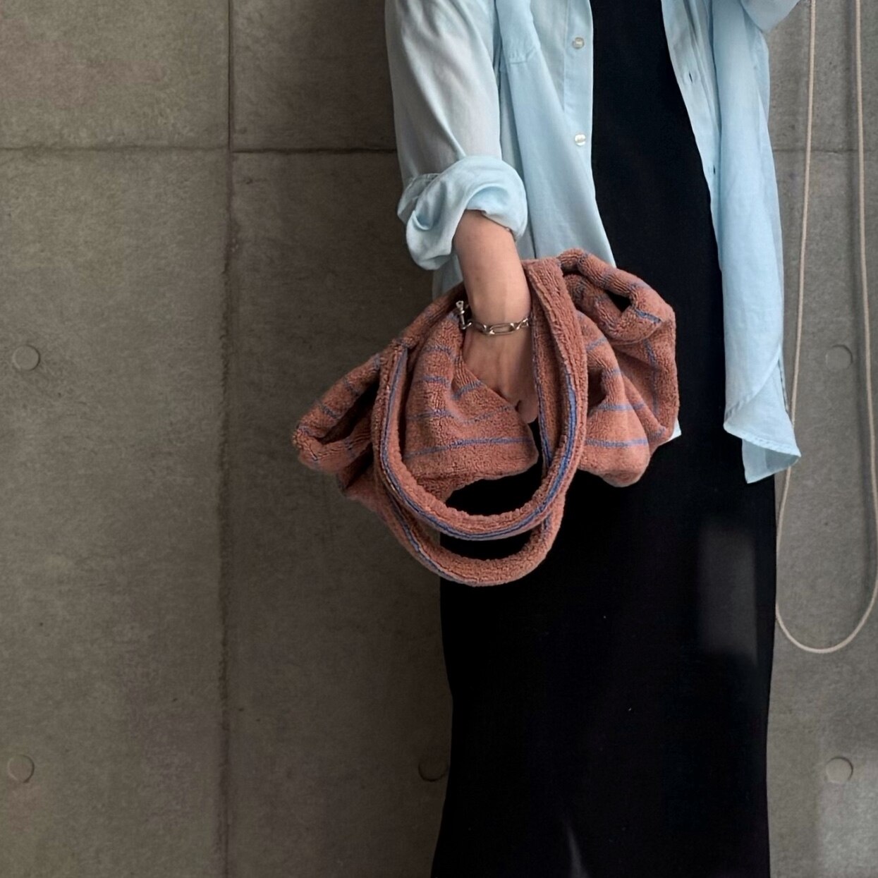 【SALE／30%OFF】LE TALON 《追加 / 一部カラーWEB限定》BONGUSTA/ボングスタ STRIPED トートバッグ ルタロン バッグ トートバッグ ネイビー パープル ブラウン ベージュ グリーン【送料無料】