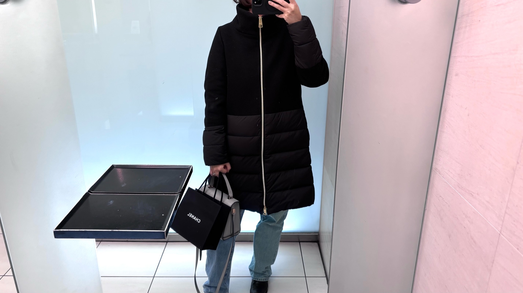 【最大2万円OFFクーポン対象・9/30～10/1限定】HERNO ヘルノ ダウンコート PI002118D 33344 レディース ウール切替 セミロング フード付 カラー3色