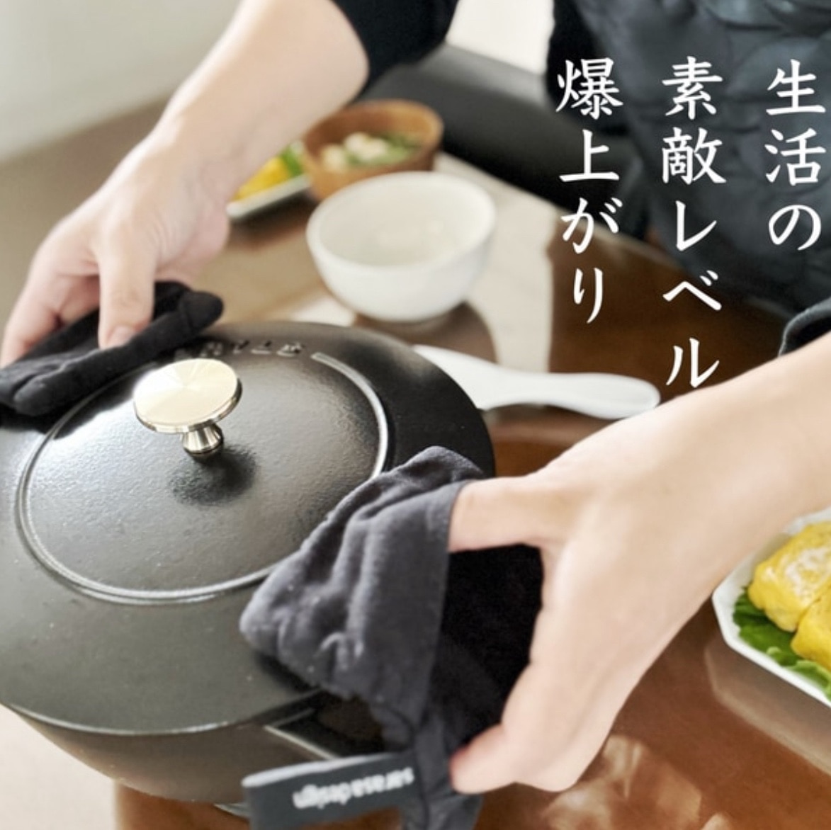 ストウブ ワナベ Lサイズ Staub 40501-009 Wa-NABE 20cm ブラック 日本