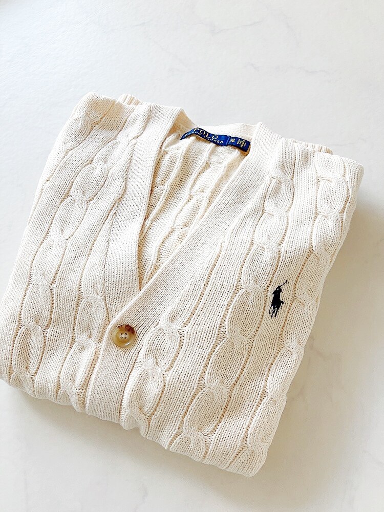 POLO RALPH LAUREN ケーブルニット コットン カーディガン ラルフ