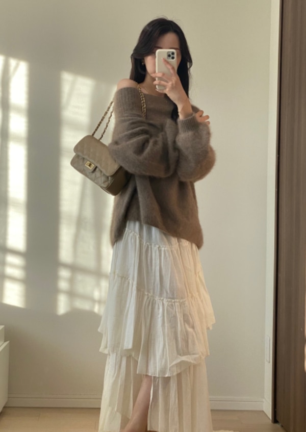 SALE／30%OFF】NOBLE ファーニットオフショルプルオーバー ノーブル  