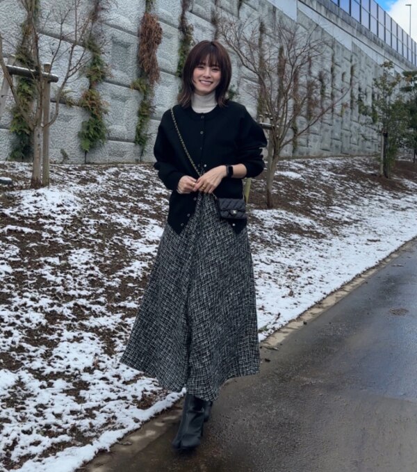 BEARDSLEY 《近日予約開始》ツイードフレアワンピース ビアズリー  