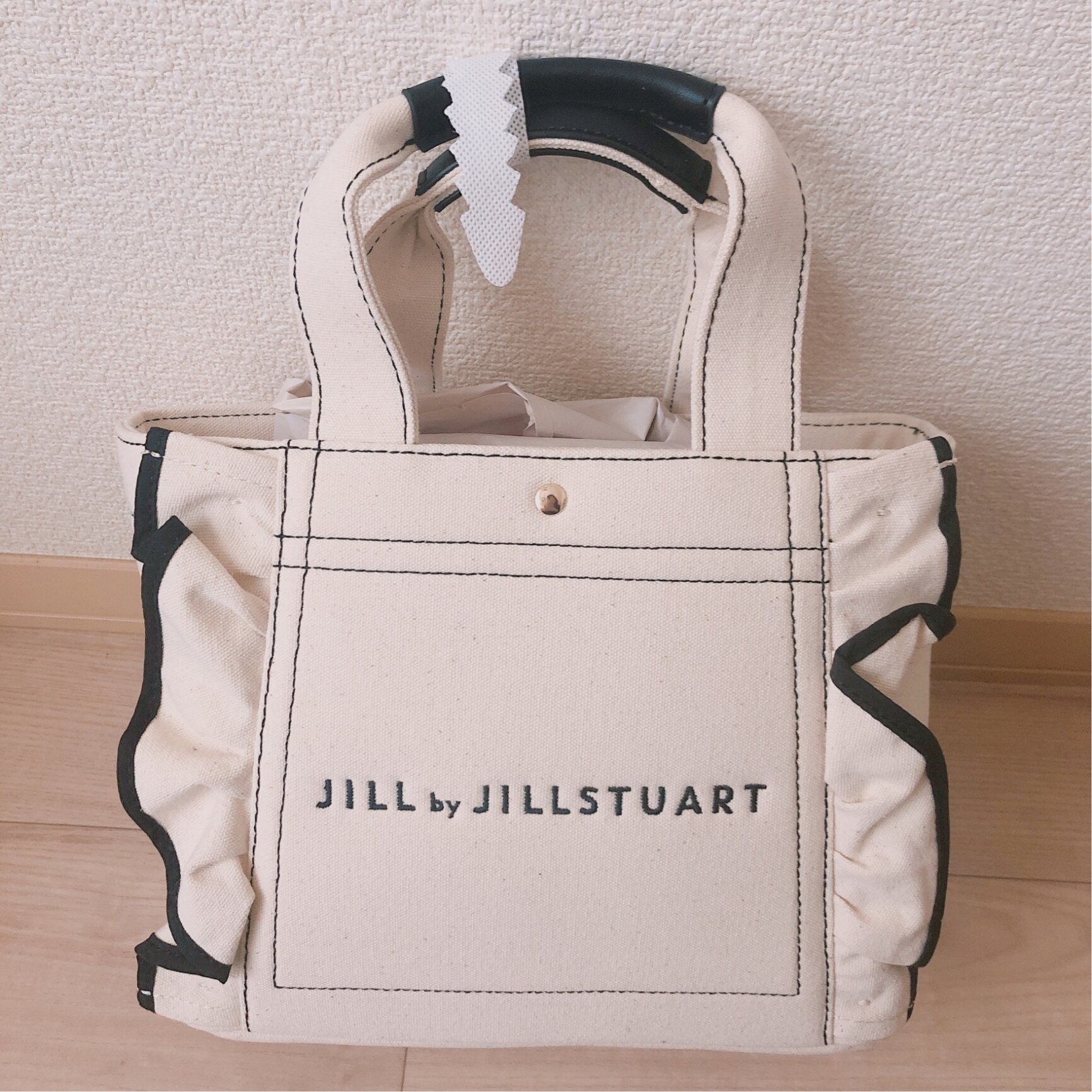 JILL BY JILLSTUART フリルトートバッグ(大) ホワイト | ジルバイジル 