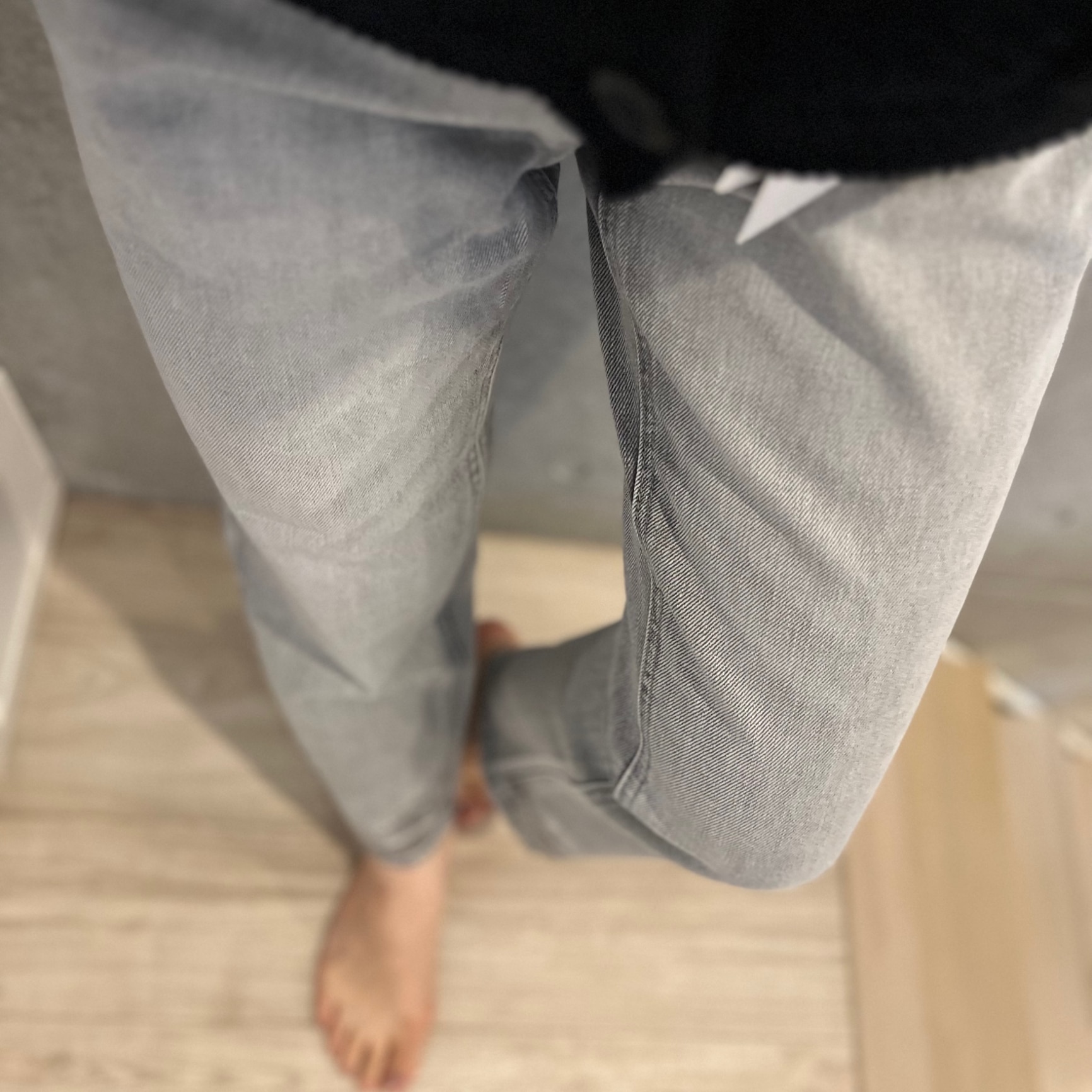 【閉店セール】ブラックウォッシュストレートデニム レディースパンツ ストレート ジーンズ ボーイズデニム アンクル丈 ゆったり 美脚 XS S M L スタンダード カジュアル ファッション 送料無料