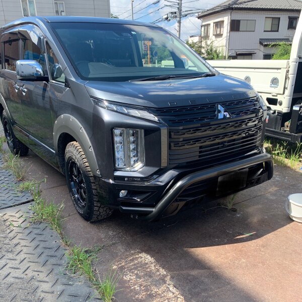 デリカ D:5 2019/2〜用 GOQBUTO-R 3 スキッドプレート：テクスチャ 