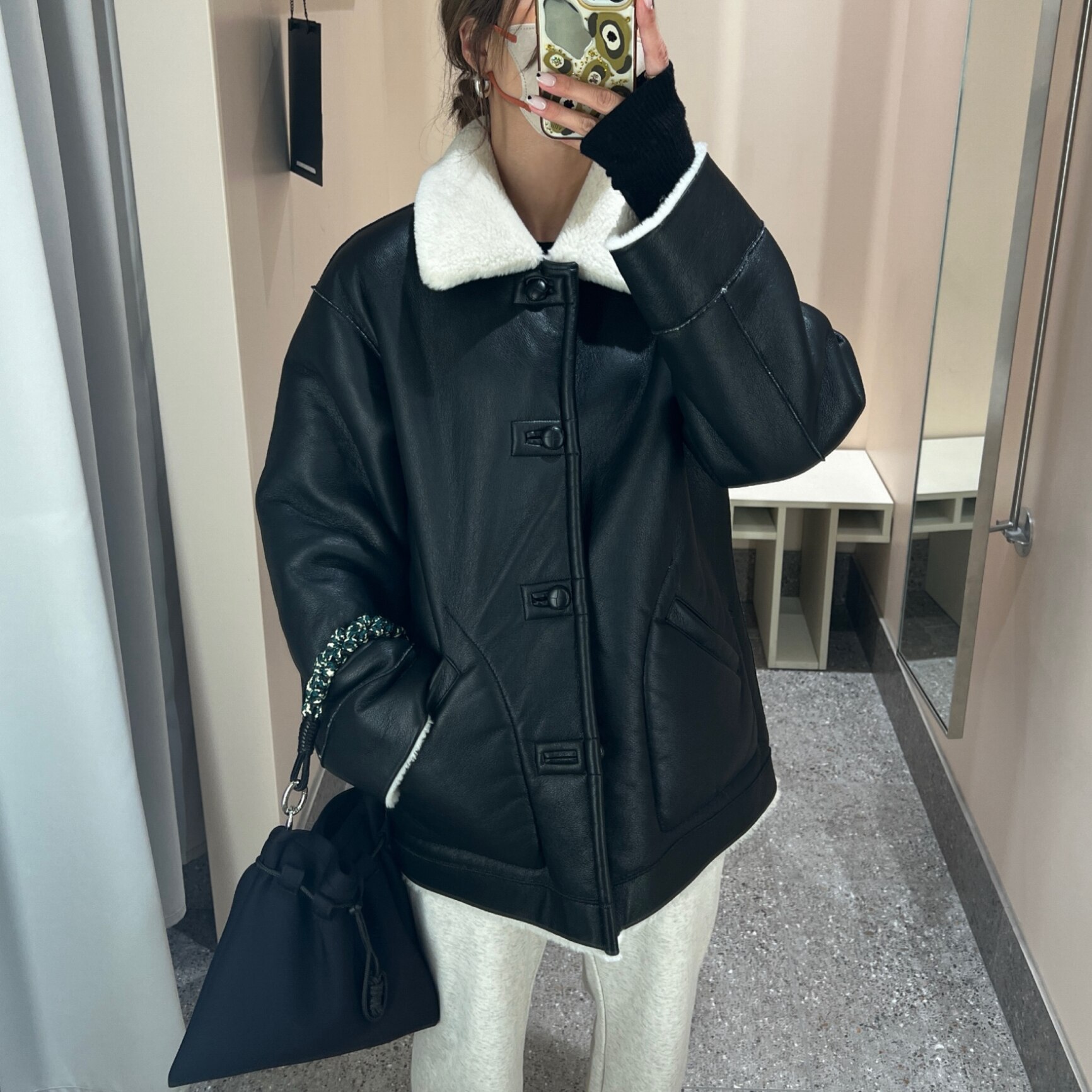 BEAUTY&YOUTH フェイクレザー　リバーシブル　ボア　アウター 楽天市場】【SALE／40%OFF】フェイクレザー リバーシブル ボア