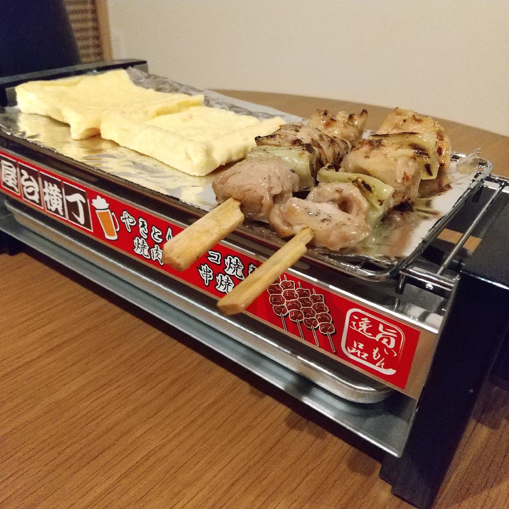 ポイント5倍 【正規品】 屋台横丁 焼き鳥器 焼き鳥コンロ 電気コンロ