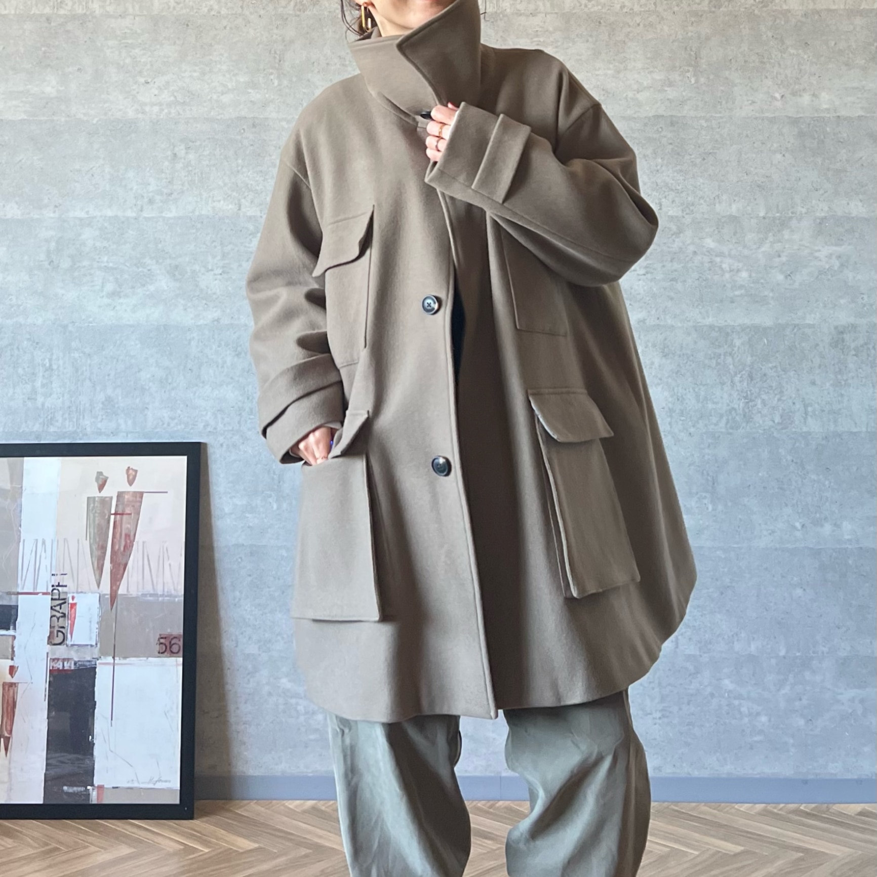 RONEL メルトンミリタリーコート 楽天市場】【SALE／50%OFF】【VERY1月号掲載】メルトン