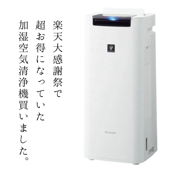 シャープ 加湿空気清浄機 KI-PS40-W プラズマクラスター25000搭載 