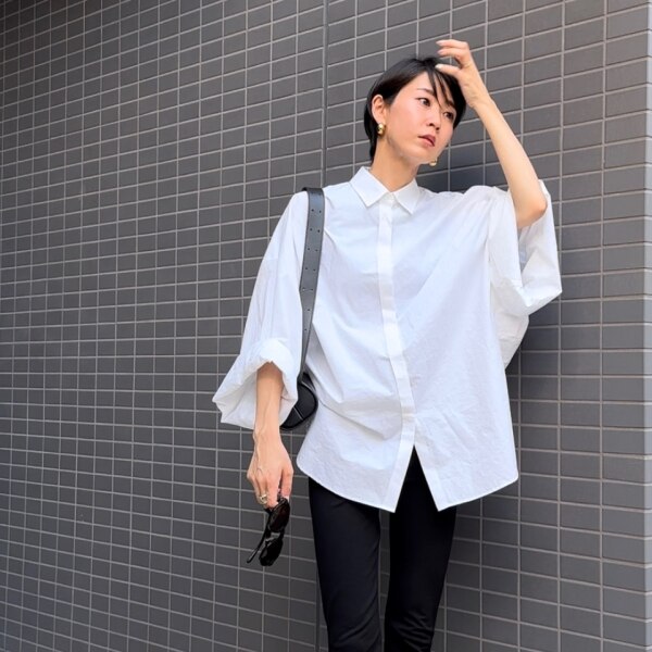 SALE／20%OFF】Curensology ドルマンスリーブリネンシャツ カレン  