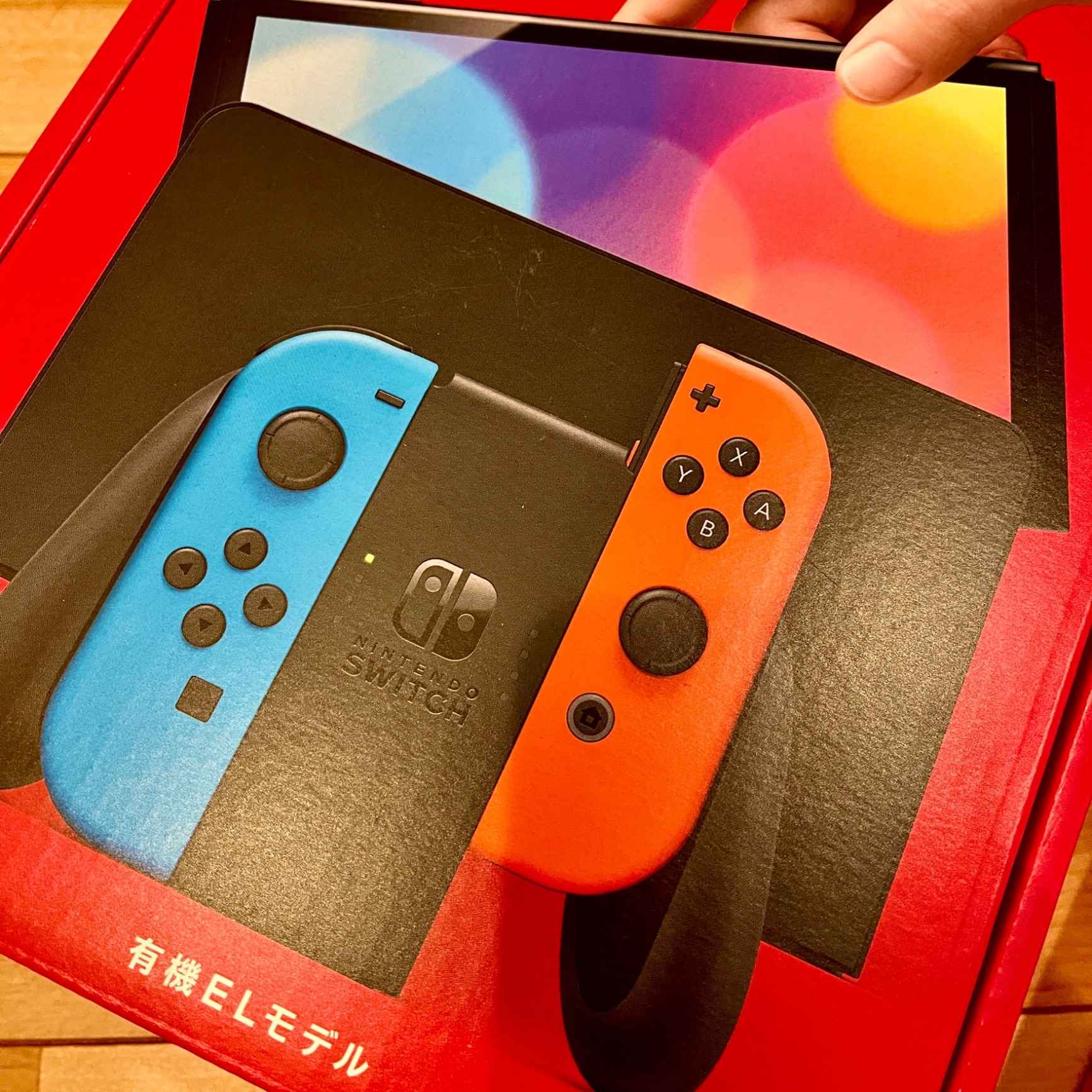 入荷処理 Nintendo Switch 有機ELモデルネオンブルー 家庭用ゲーム機