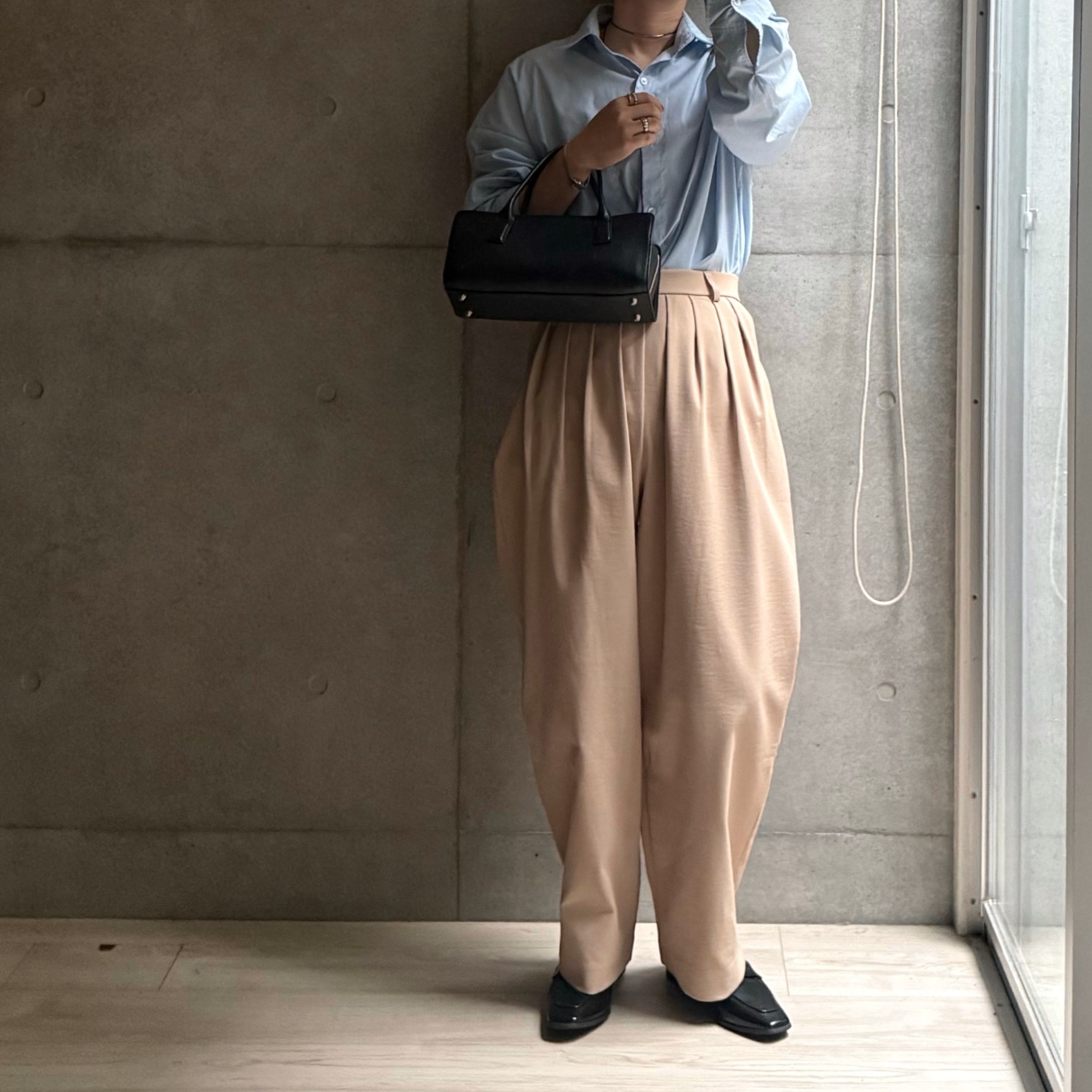【えりん×for/c】ドライピケ 4本タック カーブパンツ ワイドパンツ バレルレッグ きれいめ すっきり バックシルエット ストレッチ 速乾 ドライ シワになりにくい ボトムス レディース リサイクルポリエステル エコ 低身長 楽天ROOM for/c フォーシー