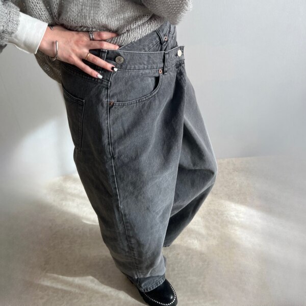 BEAUTY&YOUTH UNITED ARROWS ダメージ ラップワイド デニムパンツ 