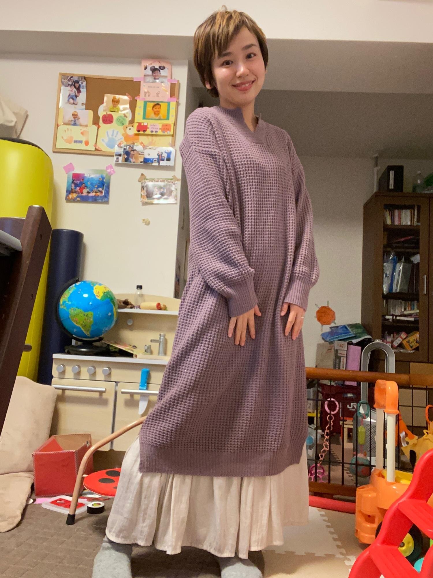 バブリーたまみさんのギンガムチェックバルーンワンピース♡M BEAMS HEART（ビームス ハート）ギンガムチェック スキッパー