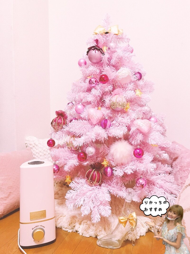 クリスマス ホログラムツリー 180cm ピンク 送料込価格
