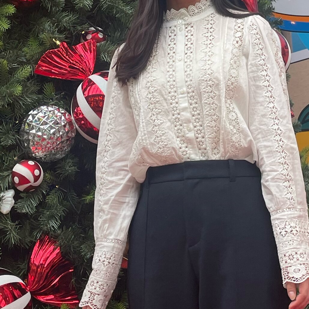 セザンヌ SEZANE シャツ エクリュ 新品 オーガニックコットン100% Rym