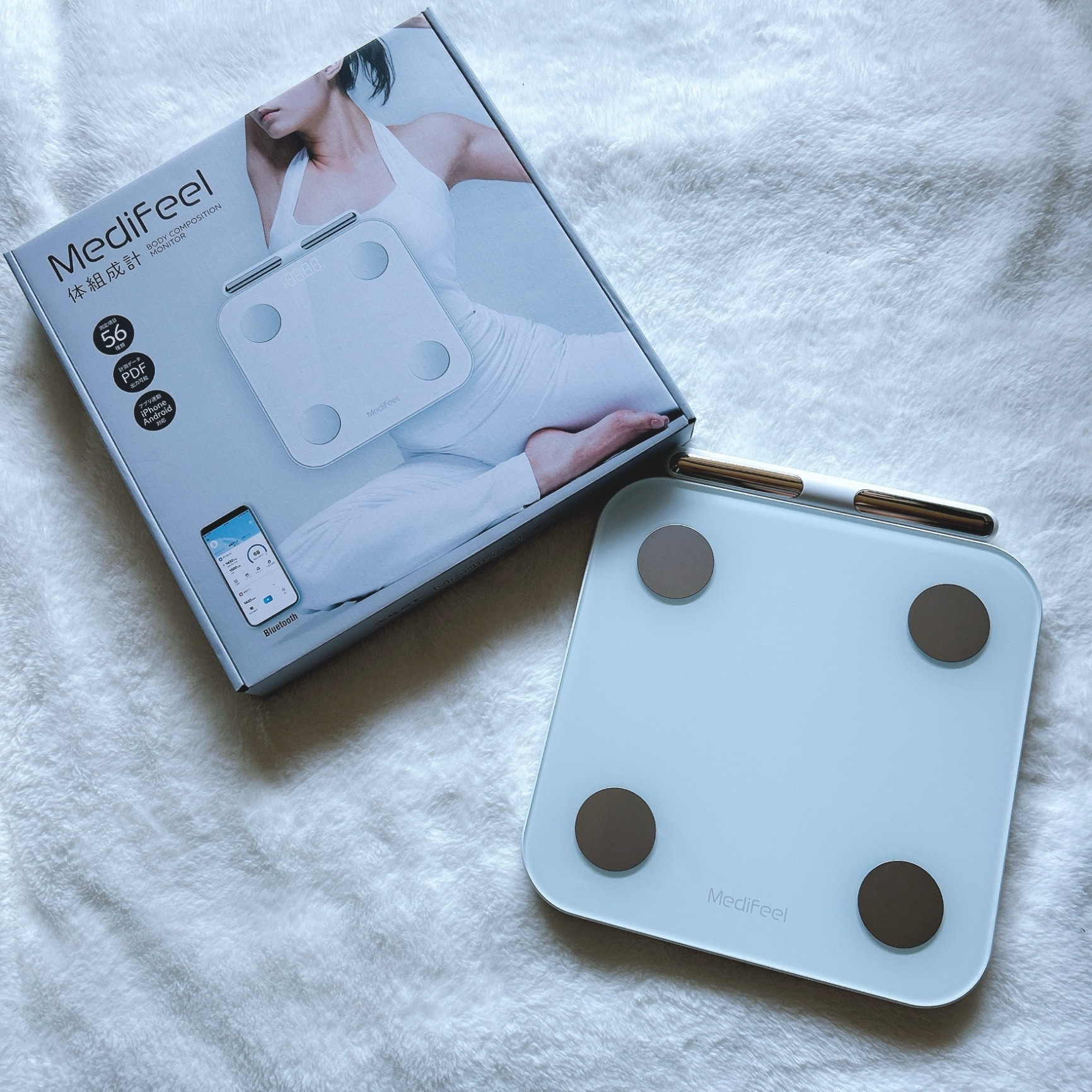 Medifeel 体組成計 からだ全身スキャン スマホ連動 体重計 体脂肪 体重