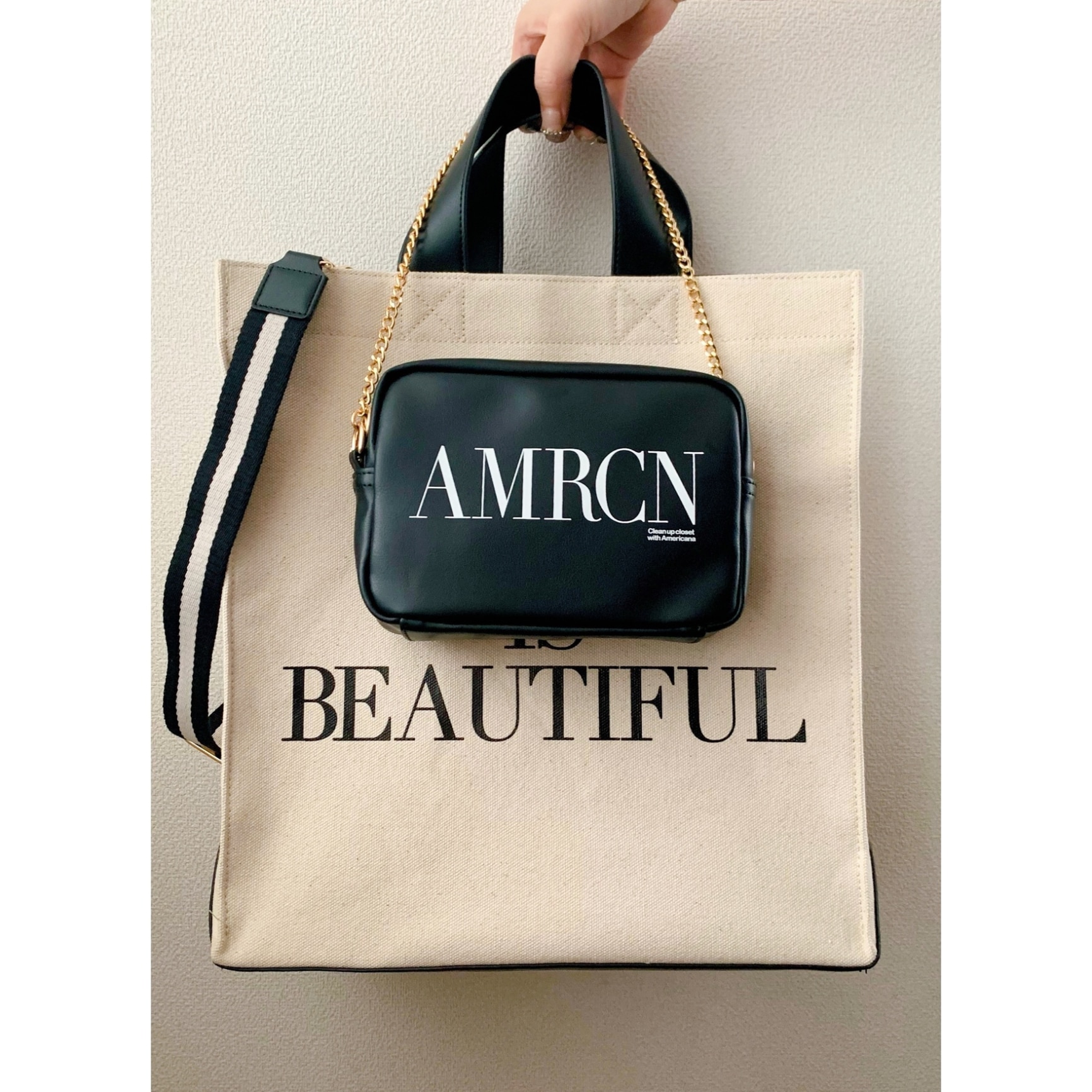 Americana for SALON】別注MATCHING BAG/トート&ミニショルダーセット