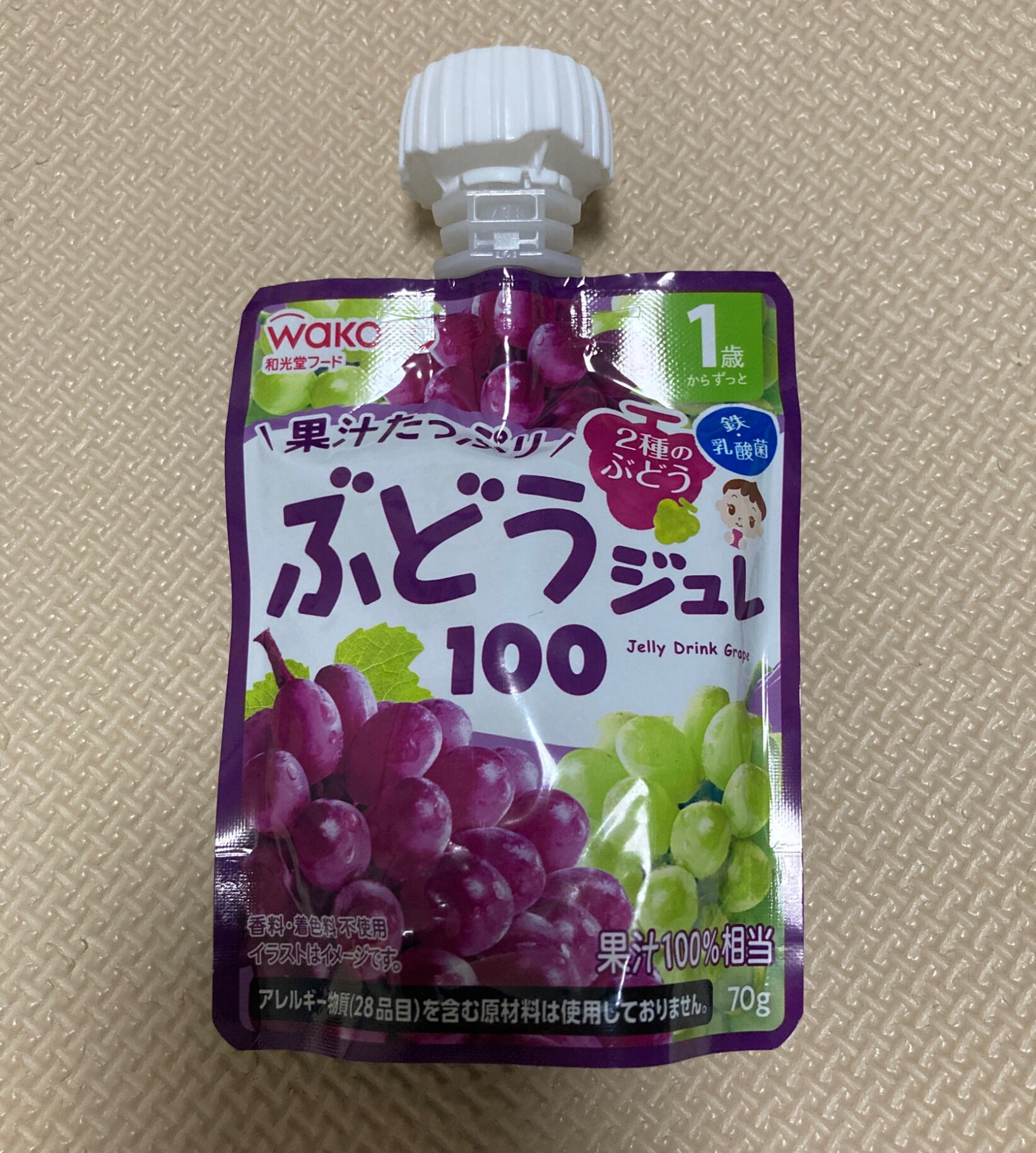 和光堂 1歳からのMYジュレドリンク ぶどう100 70g