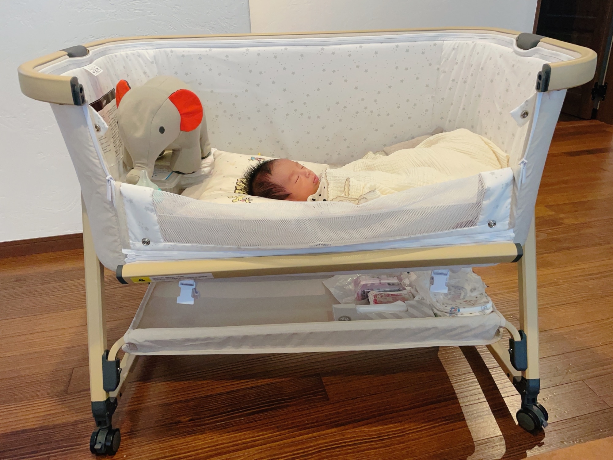 hzdmj ベビーベッド 折りたたみ 添い寝ベッド 揺りかご 赤ちゃん 高さ