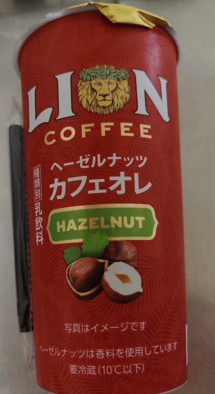 LION COFFEE ライオンコーヒー ヘーゼルナッツ カフェオレ 220