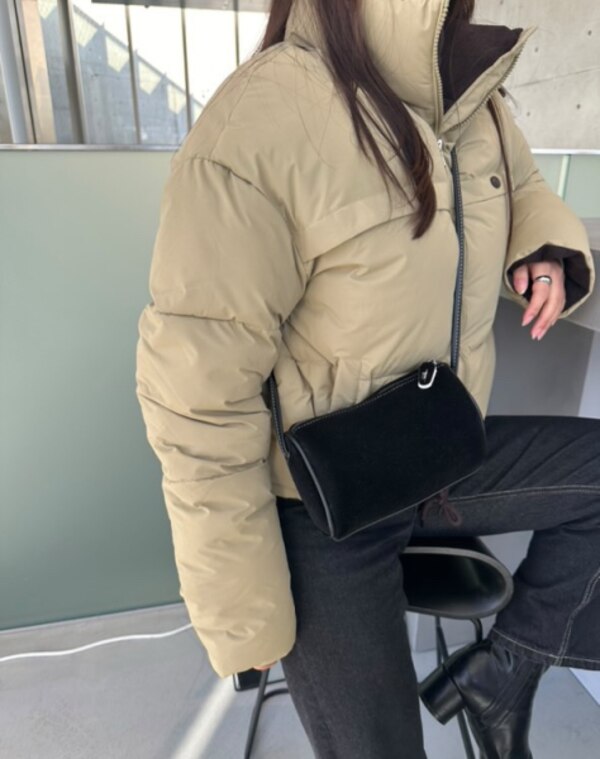 SALE／20%OFF】Lakey Park Lakey Park 配色パファーショートブルゾン 