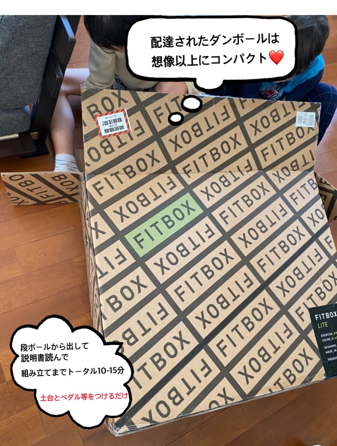 公式 FITBOX LITE】極静音 エアロバイク フィットネスバイク